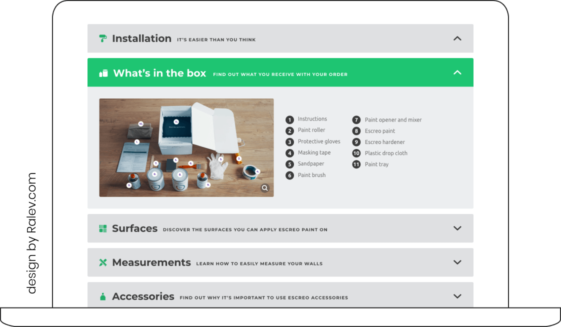 Escreo website desktop