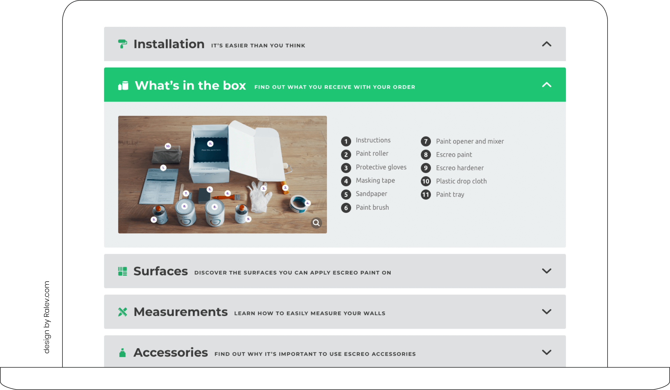 Escreo website desktop